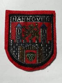Hannover -hihamerkki, kangasmerkki -matkamuistomerkki