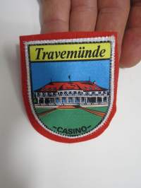 Travemünde - Casino -hihamerkki, kangasmerkki -matkamuistomerkki