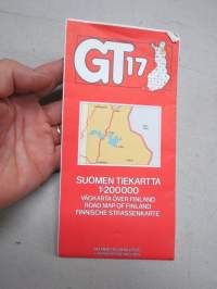 GT 17 tiekartta 1992 -kartta