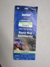 Nes Oil Rally Reittikartta 2012 Route Map -kartta