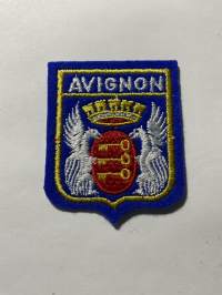 Avignon -hihamerkki, kangasmerkki -matkamuistomerkki