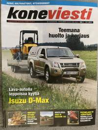 Koneviesti 2011 nr 1 - Lava-autolla leppoisaa kyytiä Isuzu D-max, Venttiili-pöydän korjaus palauttaa voimat koneeseen, Kokeilussa Case IH Maxxum 130, ym.