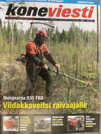 Koneviesti 2011 nr 7 - Husqvarma 535 FBX - Viidakkoveitsi raivaajille, 27 sivua asiaa apevaunuista: Mukana kaikki merkit, Kokeilussa edullinen telasarja mönkijään,ym