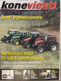 Koneviesti 2010 nr 4 - Suuri traktorinumero, Vertailussa 80 kW:n yleistraktoria, Urea puhdistaa pakokaasut, Uusi koura nostaa ja putsaa kannot tehokkaasti, ym.