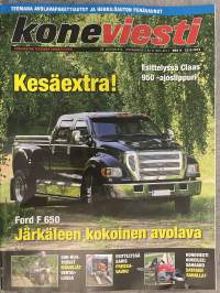 Koneviesti 2010 nr 9 - Ford F 650 Järkäleen kokoinen avolava, 500-kuutioiset mönkijät vertailussa, Esittelyssä saris pressu-vaunu, ym.