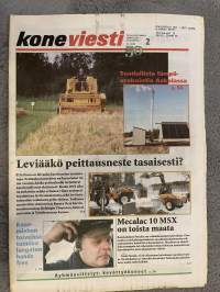 Koneviesti 2002 nr 2 - Seudullista lämpöurakointia Askolassa, Leviääkö peittausneste tasaisesti?, Mecalac 10 MSK on toista maata, ym.