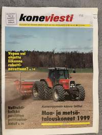 Koneviesti 2000 nr 9 - Vapaa vai ohjattu liikenne robotti navettaan?, Nelitahti-kelkka puolittaa polttoainekulut, Konemyynnin kasvu taittui, ym.