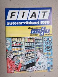 Fiat autotarvikkeet 1979 -myyntiesite / luettelo