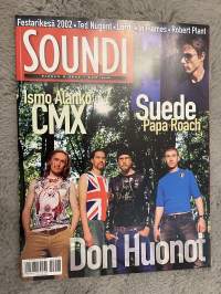 Soundi 2002 nr 8 - Ismo Alanko CMX, Suede, Papa Roach, Don huonot, ym.