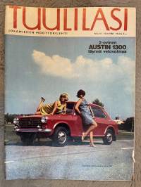 Tuulilasi 1968 nr 10 - 2-Ovinen Austin 1300 täynnä vetovoimaa, Kilpailu perheen pienimmille, Katsokaa hampaita, kun ostatte auton!,  ym.
