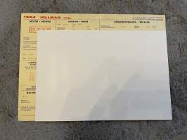 Hillman Imp. 1964 - säätöarvokortti / säätöarvot, monikielinen -technical specifications, multilingual