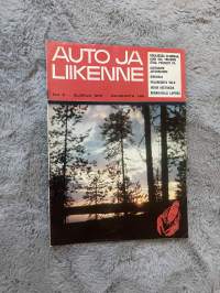 Auto ja liikenne 1970 nr 8, Koeajossa Clubman, Audi 100, Triumph Stag, Peugeot PA, Ajotaidon jatkokurssi, Sivuvalo, Polarisoitu valo, Uusia asetuksia, ym.