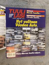 Tuulilasi 1994 nr 12 - Koeajo: Mazda Familia, Kestotesti 30 000 KM Citroen Xantia, Nyt valitaan Vuoden Auto, Pikku-Mersun huolto-ohjeet, ym.