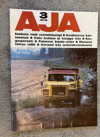 Aja 1976 nr 3 - Saabista vielä suomalaisempi, Kesäkierros kartanoissa, Katu kuhisee ja kauppa käy, Rengasparaati, Painavaa Scania-asiaa, ym.