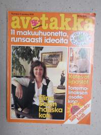 Avotakka 1978 nr 9, Elina Salo hauska koti Katajanokalla, Makuuhuoneet, Torremolinos, Gerhard af Schultén, 4 arkkitehtinaapurusta & sisustukset