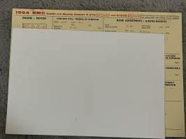 BMC Austin ja Morris Cooper S 970 1964  -technical specifications, multilingual
