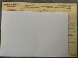 BMC Morris 1800 S 1969  -technical specifications, multilingual