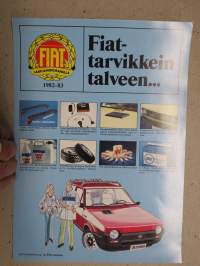 Fiat-autojen talvitarvikkeet 1982-83 -myyntiesite