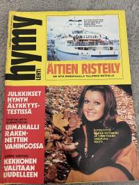 Hymy 1974 nr 11 - Äitien risteily, Julkkikset hymyn älykkyys-testissä, Vantaalaista suunnittelua: Uimahalli rakennettiin vahingossa, ym.