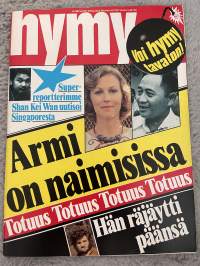 Hymy 1977 nr 8 - Super-reportterimme Shan Kei Wan uutisoi Singaporesta, Armi on naimisissa, Hän räjäytti päänsä, ym.