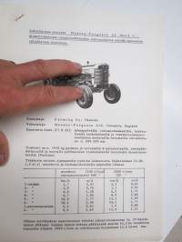 Massey-Ferguson 65 Mark II dieseltraktori maatalouskoneiden tutkimuslaitos raportti -myyntiesite / brochure