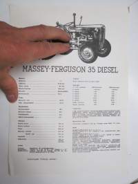 Massey-Ferguson 35 Diesel -myyntiesite / brochure