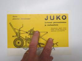 Juko 2-rivinen perunanistutus- ja multauskone -myyntiesite / brochure