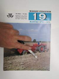 Massey-Ferguson 19 manure spreader (lannoitteenlevittäjä) -myyntiesite / brochure