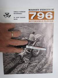 Massey-Ferguson 796 reversible plough (kääntöaura) -myyntiesite / brochure