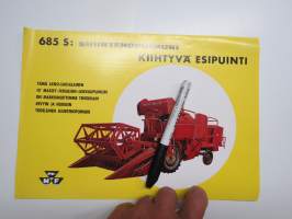 Massey-Ferguson 685 S leikkuupuimuri -myyntiesite / brochure