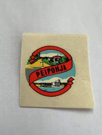 Peipohja -siirtokuva / vesisiirtokuva / dekaali -1960-luvun matkamuisto