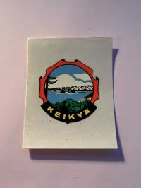 Keikyä -siirtokuva / vesisiirtokuva / dekaali -1960-luvun matkamuisto