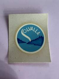 Solvalla -siirtokuva / vesisiirtokuva / dekaali -1960-luvun matkamuisto