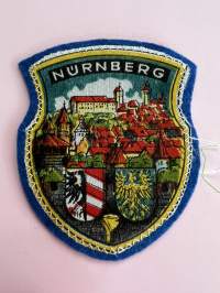 Nürnberg -hihamerkki, kangasmerkki -matkamuistomerkki