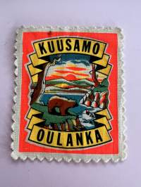 Kuusamo - Oulanka -hihamerkki, kangasmerkki -matkamuistomerkki