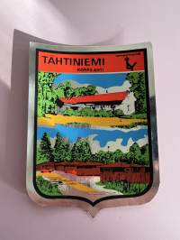 Tähtiniemi -Korpilahti -tarra, matkamuistotarra 1970-luvulta