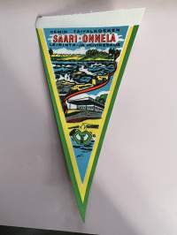 Kemin Taivalkosken Saari-Onnela leirintä ja huvikeskus -matkailuviiri, pikkukoko / souvenier pennant