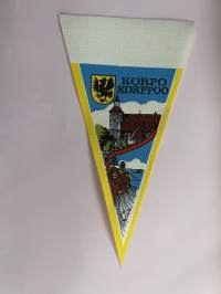 Korpo -Korppoo -matkailuviiri, pikkukoko / souvenier pennant
