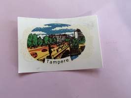 Tampere -siirtokuva / vesisiirtokuva / dekaali -1960-luvun matkamuisto