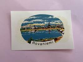 Rovaniemi -siirtokuva / vesisiirtokuva / dekaali -1960-luvun matkamuisto