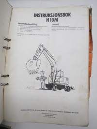 Åkerman H10M Instruktionsbok - Reservdelskatalog / Instructions - Parts -kaivinkone -käyttöohjeet, huolto-ohjeita, varaosaluettelo -kielinä ruotsi ja osin englanti