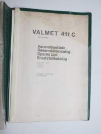 Valmet 411 DS Diesel Varaosaluettelo - Reservdelskatalog - Parts Catalogue (Lokomo M 131/133 kaivinkone) moottorinumerosta 30001