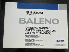 Suzuki Baleno 2001 -käyttöohjekirja