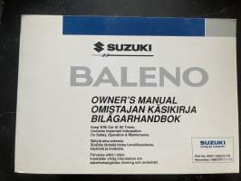 Suzuki Baleno 1998 -käyttöohjekirja