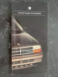 Chrysler Voyager -käyttöohjekirja