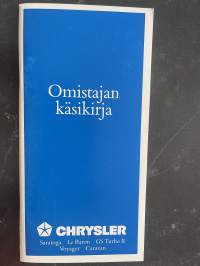 Chrysler Omistajan käsikirja 1992 -käyttöohjekirja
