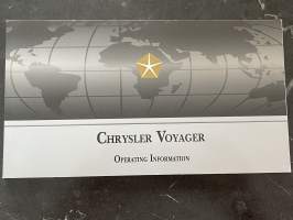Chrysler Voyager Operating Information -Käyttöohjekirja