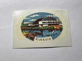 Kokkola -siirtokuva / vesisiirtokuva / dekaali -1960-luvun matkamuisto