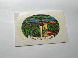 Kuopio -Puijo -siirtokuva / vesisiirtokuva / dekaali -1960-luvun matkamuisto