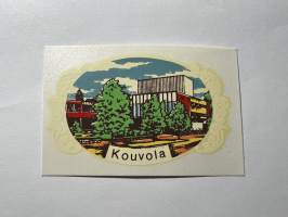 Kouvola -siirtokuva / vesisiirtokuva / dekaali -1960-luvun matkamuisto